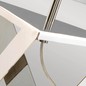 Preview: Elstead Aegeus Tischleuchte E27 Sockel aus poliertem Nickel und weißem Marmor Silber