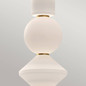 Preview: Elstead Bijou LED Pendelleuchte Altgold Opal matt