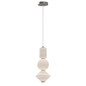 Preview: Elstead Bijou LED Pendelleuchte Nickel gebürstet Opal matt