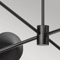 Preview: Elstead Daphne Pendelleuchte E14 6-fach mattschwarz Naturfarben