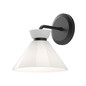 Preview: Elstead Halston Wandleuchte E14 Mattes Schwarz Opal