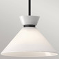 Preview: Elstead Halston Pendelleuchte E27 Mattes Schwarz Opal