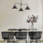 Preview: Elstead Remyck Pendelleuchte E27 3-fach Mattes Schwarz Mattschwarz