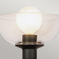 Preview: Elstead Sylvia Wandleuchte E14 Mattes Schwarz Glas klar