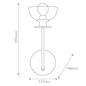 Preview: Elstead Sylvia Wandleuchte E14 Mattes Schwarz Glas klar