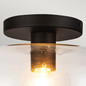 Preview: Elstead Sylvia Deckenleuchte E27 Mattes Schwarz Glas klar