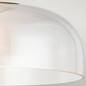 Preview: Elstead Sylvia Deckenleuchte E27 Mattes Schwarz Glas klar