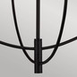 Preview: Elstead Sylvia Kronleuchter E14 4-fach Mattes Schwarz Glas klar