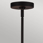 Preview: Elstead Sylvia Kronleuchter E14 4-fach Mattes Schwarz Glas klar