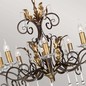 Preview: Elstead Amarilli Kronleuchter E14 10-fach Bronze-Goldfarbe, Made in UK