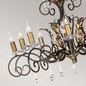 Preview: Elstead Amarilli Kronleuchter E14 10-fach Bronze-Goldfarbe, Made in UK