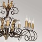 Preview: Elstead Amarilli Kronleuchter E14 10-fach Bronze-Goldfarbe, Made in UK