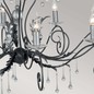 Preview: Elstead Amarilli Kronleuchter E14 15-fach Schwarz-Silber, Made in UK