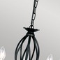 Preview: Elstead Artisan Kronleuchter E14 5-fach Schwarz