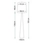 Preview: Elstead Ascent Stehleuchte E27 Poliertes Nickel