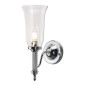 Preview: Elstead Carroll LED Wandleuchte G9 35cm Poliertes Chrom IP44