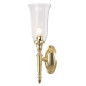 Preview: Elstead Dryden LED Wandleuchte G9 41cm Poliertes Messing IP44