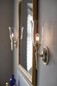 Preview: Elstead Dryden LED Wandleuchte G9 41cm Poliertes Messing IP44