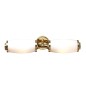 Preview: Elstead Eliot LED Wandleuchte G9 2-fach Poliertes Messing IP44