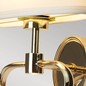 Preview: Elstead Falmouth LED Wandleuchte G9 Französisches Gold