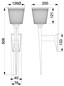 Preview: Elstead Verity LED Wandleuchte G9 Poliertes Gold