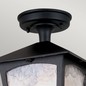 Preview: Elstead York Außen-Deckenleuchte E27 25cm Schwarz