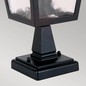 Preview: Elstead York Außen-Stehleuchte E27 32cm Schwarz IP43