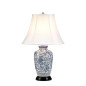 Preview: Elstead Blue Ginger Jar Tischleuchte E27 Blau Weiß, Made in UK