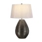 Preview: Elstead Brunswick Tischleuchte E27 Silber, Made in UK