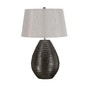 Preview: Elstead Brunswick Tischleuchte E27 Silber, Made in UK