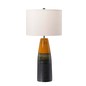 Preview: Elstead Burnt Oak Tischleuchte E27 Elfenbein, Made in UK