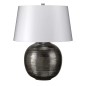 Preview: Elstead Caesar Tischleuchte E27 Silber Silber, Made in UK