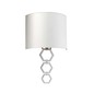 Preview: Elstead Clark Wandleuchte E27 Medium Poliertes Chrom Elfenbeinfarbe