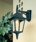 Preview: Elstead Chapel Außen-Wandleuchte E27 44cm Schwarz IP44, Made in UK