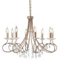 Preview: Elstead Christina Kronleuchter E14 8-fach Silber, Gold, Made in UK