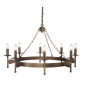 Preview: Elstead Cromwell Kronleuchter E14 8-fach Alte Bronze, Made in UK