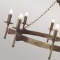 Preview: Elstead Cromwell Kronleuchter E14 8-fach Alte Bronze, Made in UK