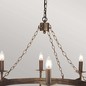 Preview: Elstead Cromwell Kronleuchter E14 8-fach Alte Bronze, Made in UK