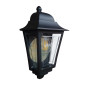 Preview: Elstead Deco Lane Außenwandleuchte E27 Schwarz IP44, Made in UK