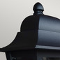 Preview: Elstead Deco Lane Außenwandleuchte E27 Schwarz IP44, Made in UK