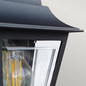 Preview: Elstead Deco Lane Außenwandleuchte E27 Schwarz IP44, Made in UK