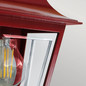Preview: Elstead Deco Lane Außenwandleuchte E27 Rot IP44, Made in UK