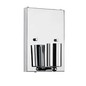 Preview: Elstead Cooper Wandleuchte E27 Medium Poliertes Chrom Elfenbein