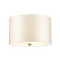 Preview: Elstead Fletcher Deckenleuchte E27 3-fach 35cm Gealtertes Messing Elfenbein