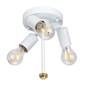 Preview: Elstead Fletcher Deckenleuchte E27 3-fach 35cm Gealtertes Messing Elfenbein