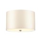 Preview: Elstead Fletcher Deckenleuchte E27 3-fach 35cm Poliertes Chrom Elfenbein