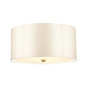 Preview: Elstead Fletcher Deckenleuchte E27 3-fach 45cm Gealtertes Messing Elfenbein