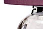 Preview: Elstead Kara Tischleuchte E27 Metallarbeiten Nickel poliert - Gläser Rauch Rittersporn-lila