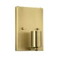 Preview: Elstead Riley Wandleuchte E27 Medium Gealtertes Messing Elfenbein