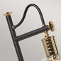 Preview: Elstead Douille Tischleuchte E27 Schwarz-Messing poliert